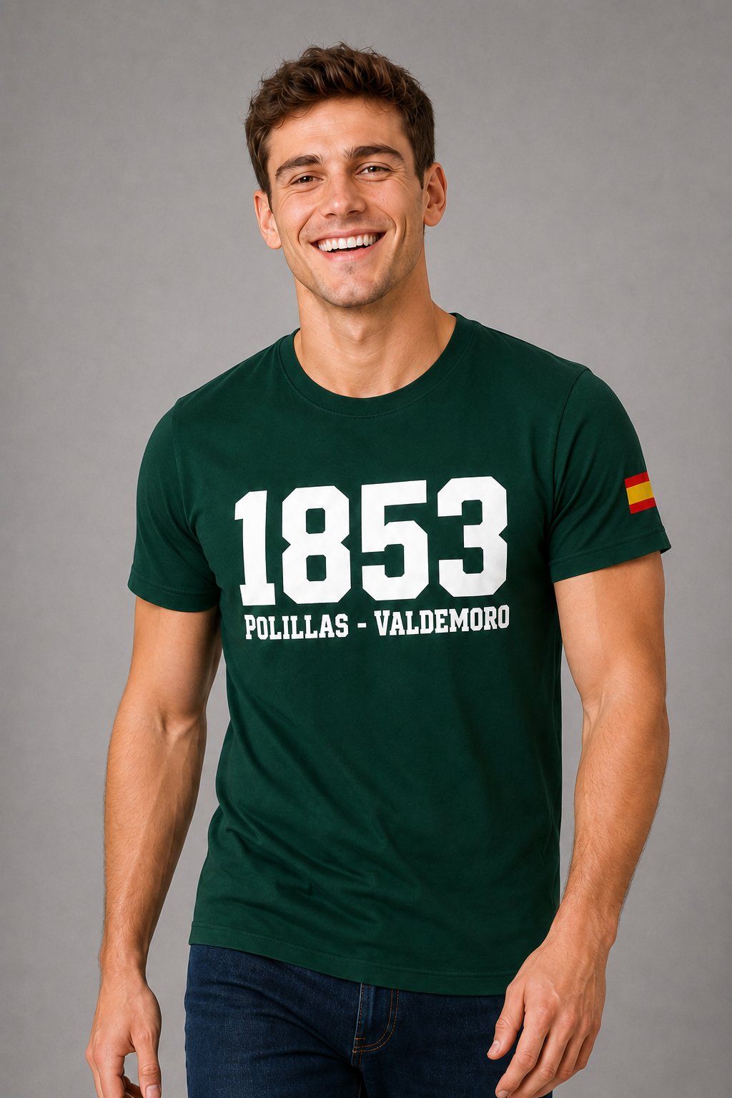 Camiseta Guardia Civil Polillas 1853 Valdemoro – Verde Botella - imagen 1