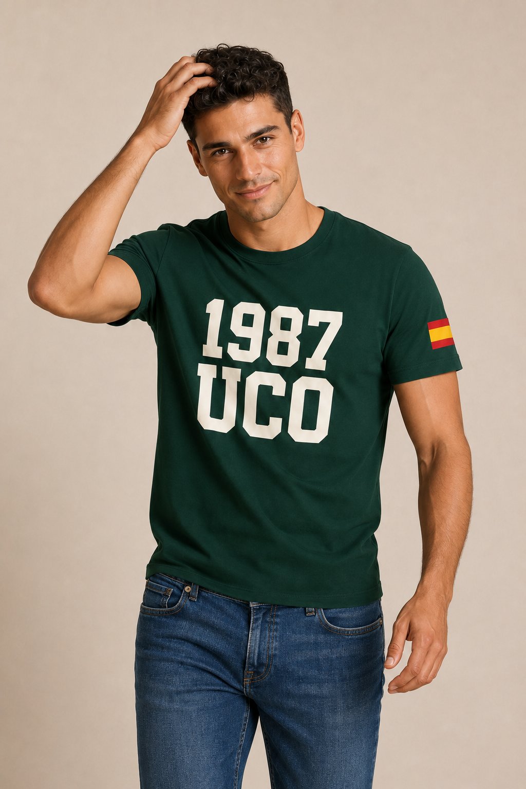 Camiseta Guardia Civil UCO 1987 – Verde Botella - imagen 1