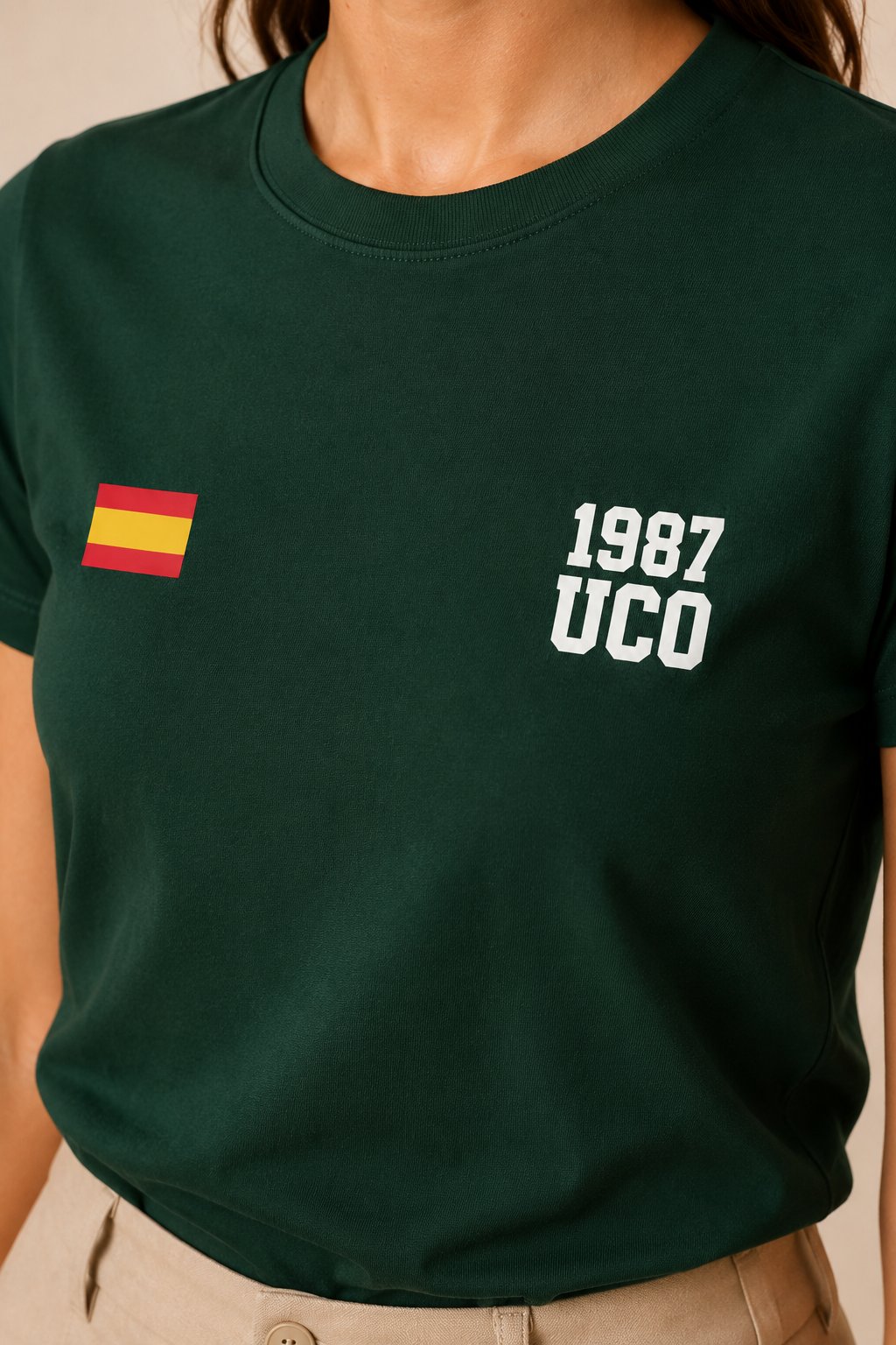 Camiseta UCO Guardia Civil 1987 Minimal – Verde Botella - imagen 2