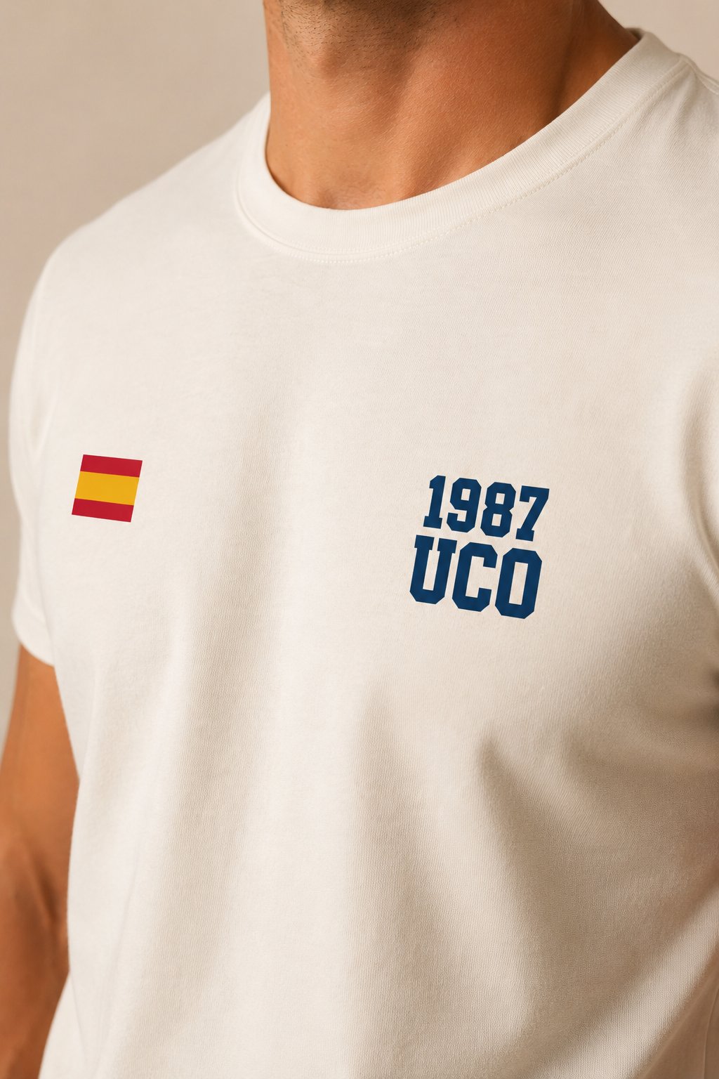 Camiseta UCO Guardia Civil 1987 Minimal – Blanco Roto - imagen 2