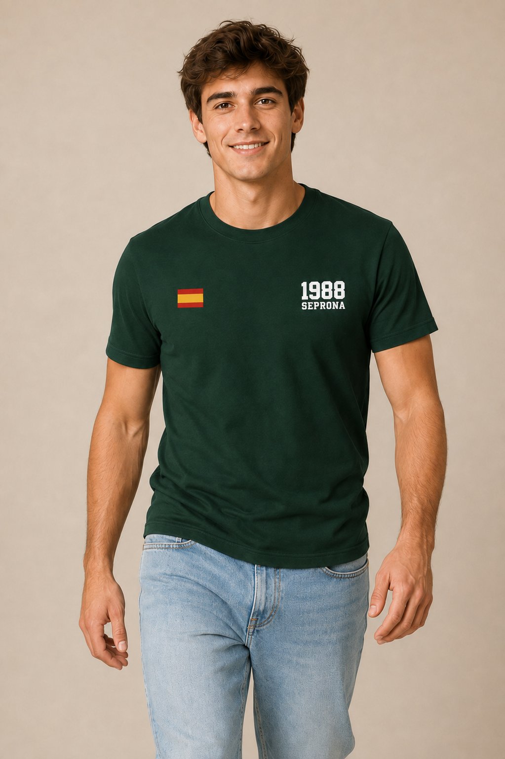Camiseta SEPRONA Guardia Civil 1988 – Verde Botella - imagen 1