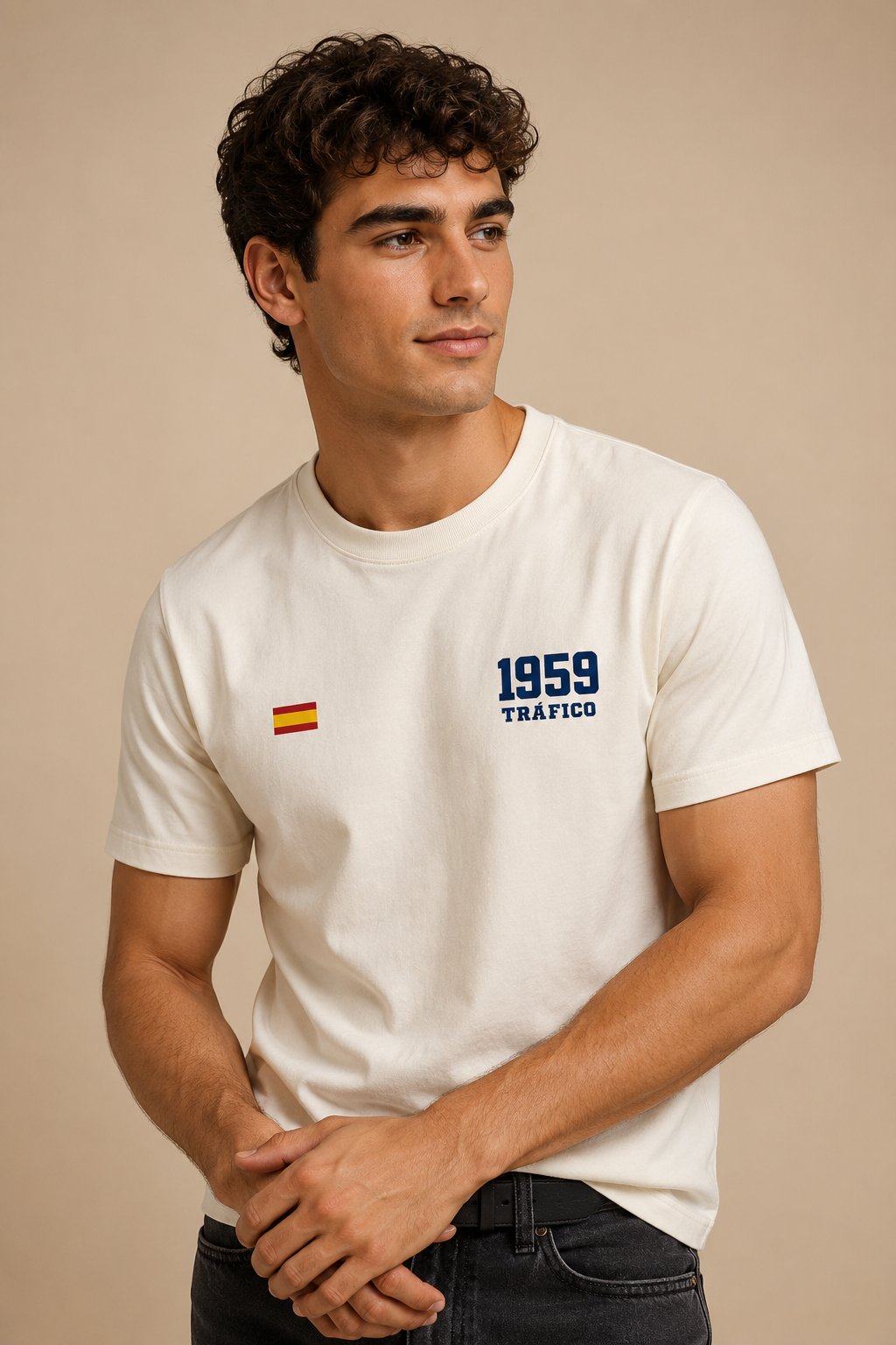 Camiseta Guardia Civil Tráfico 1959 – Blanco Roto - imagen 1