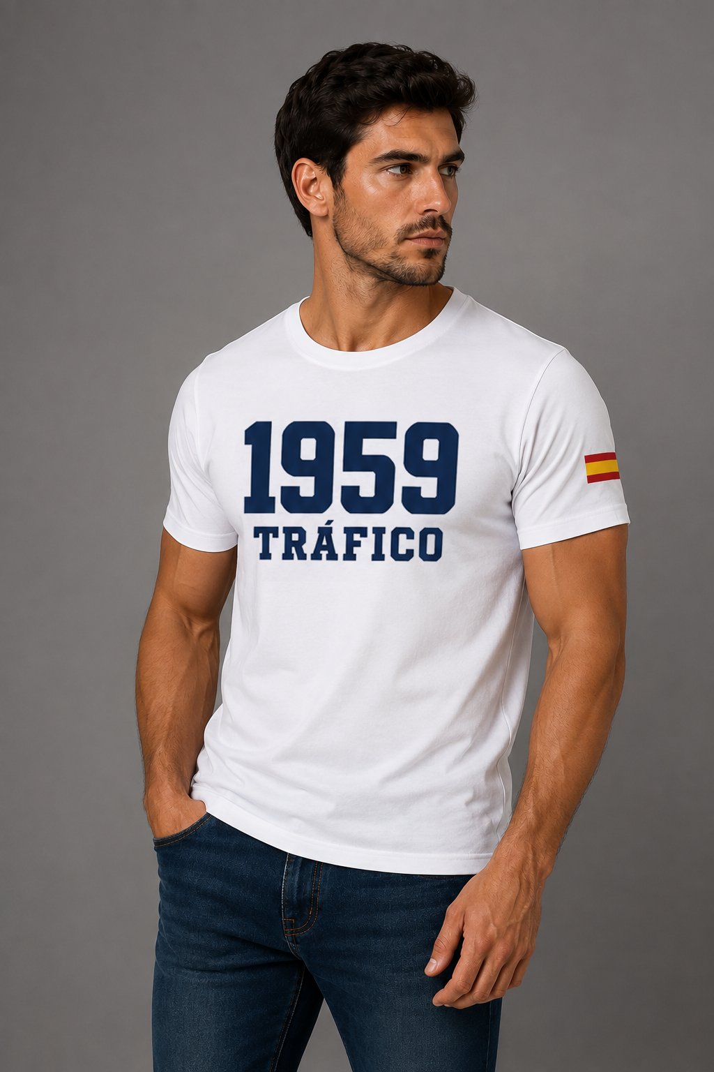 Camiseta Guardia Civil Tráfico 1959 – Blanca - imagen 1