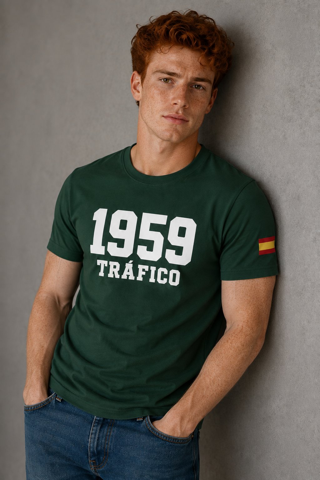 Camiseta Guardia Civil Tráfico 1959 – Verde Botella - imagen 1