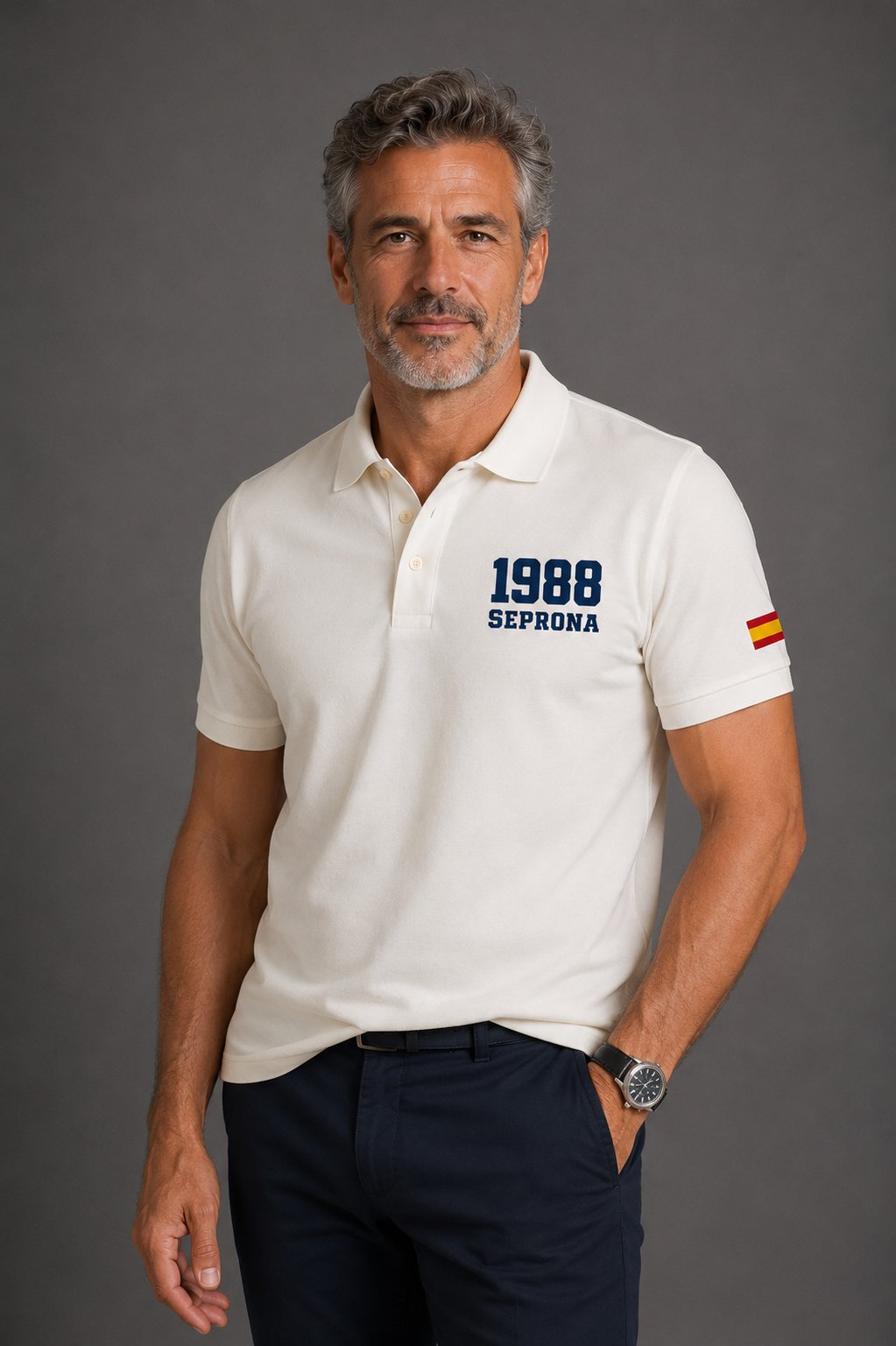 Polo Guardia Civil SEPRONA 1988 – Blanco Roto - imagen 1