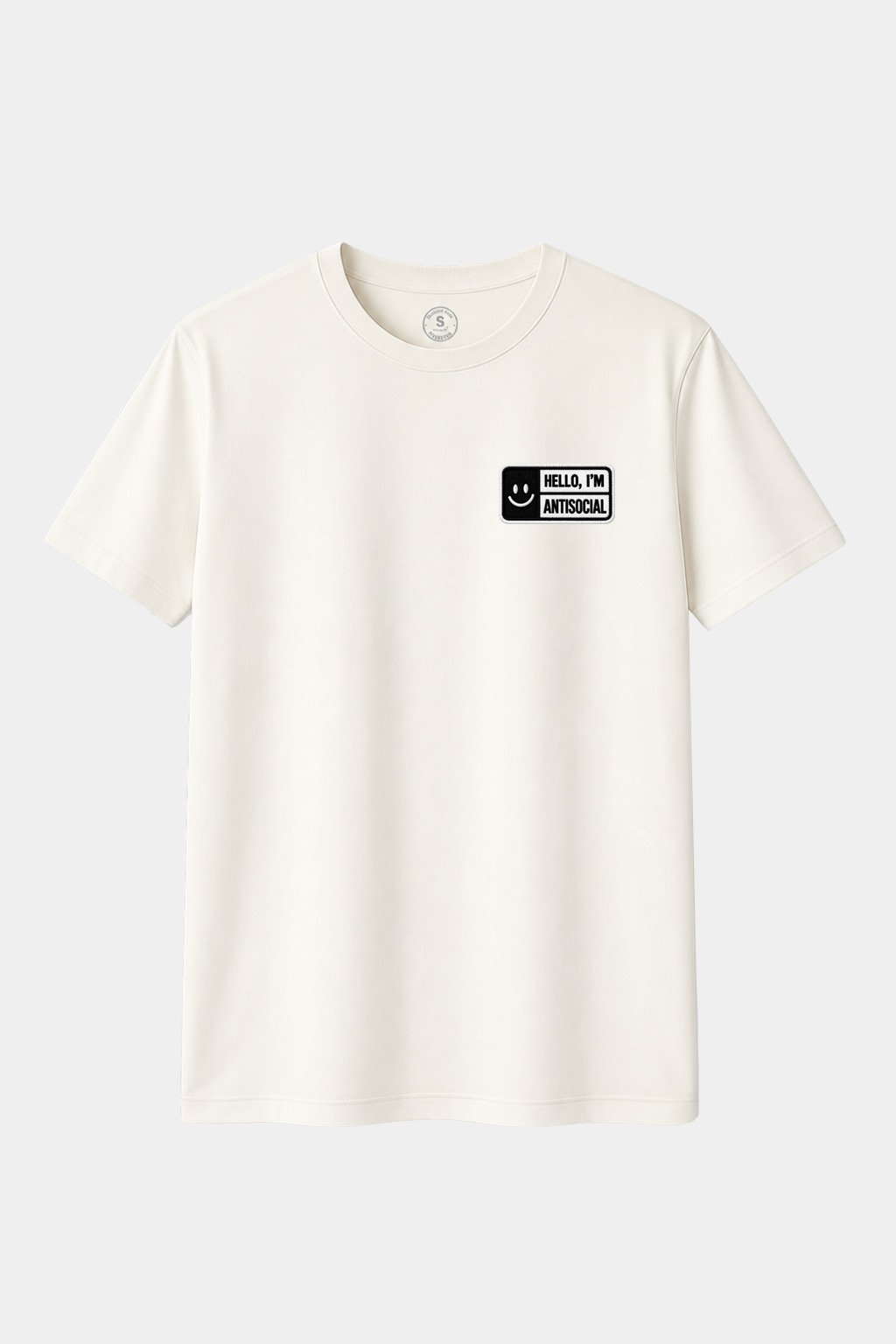 Camiseta Hello I'm Antisocial Smiley – Sonrío, pero no socializo - imagen 1