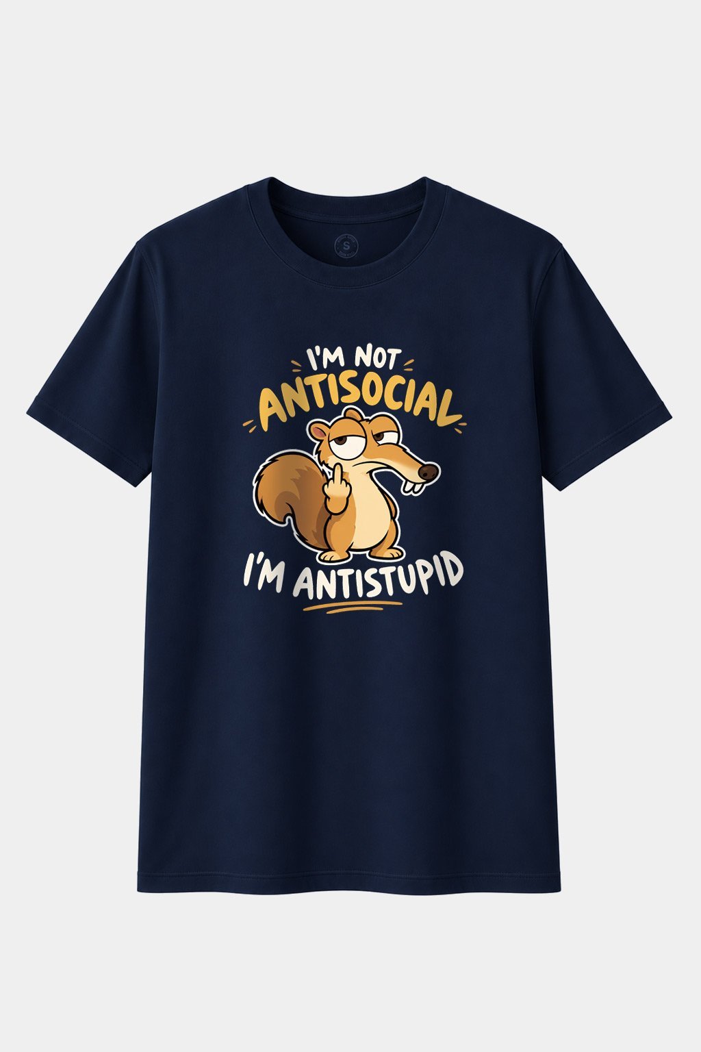 Camiseta I'm Not Antisocial, I'm Antistupid – Mi paciencia está en peligro de extinción - imagen 1