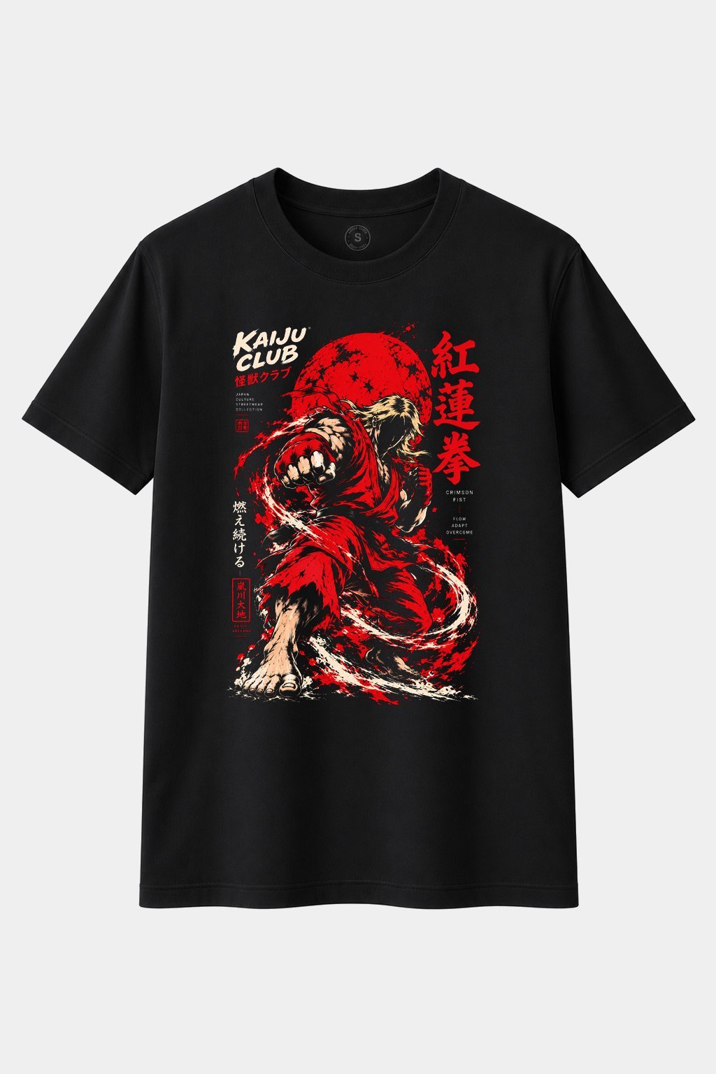 Camiseta Kaiju Club – Crimson Fist | Camiseta Manga Japonés - imagen 1