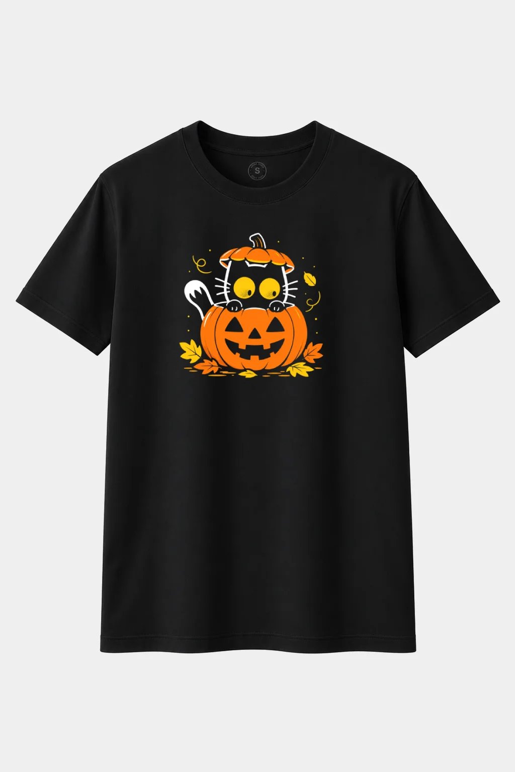 Camiseta Gato Calabaza – Halloween Miau - imagen 1