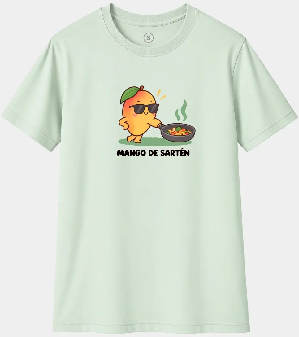 Camiseta Mango de Sartén con Estilo – Humor, Cocina y Juego de Palabras Divertido - imagen 1
