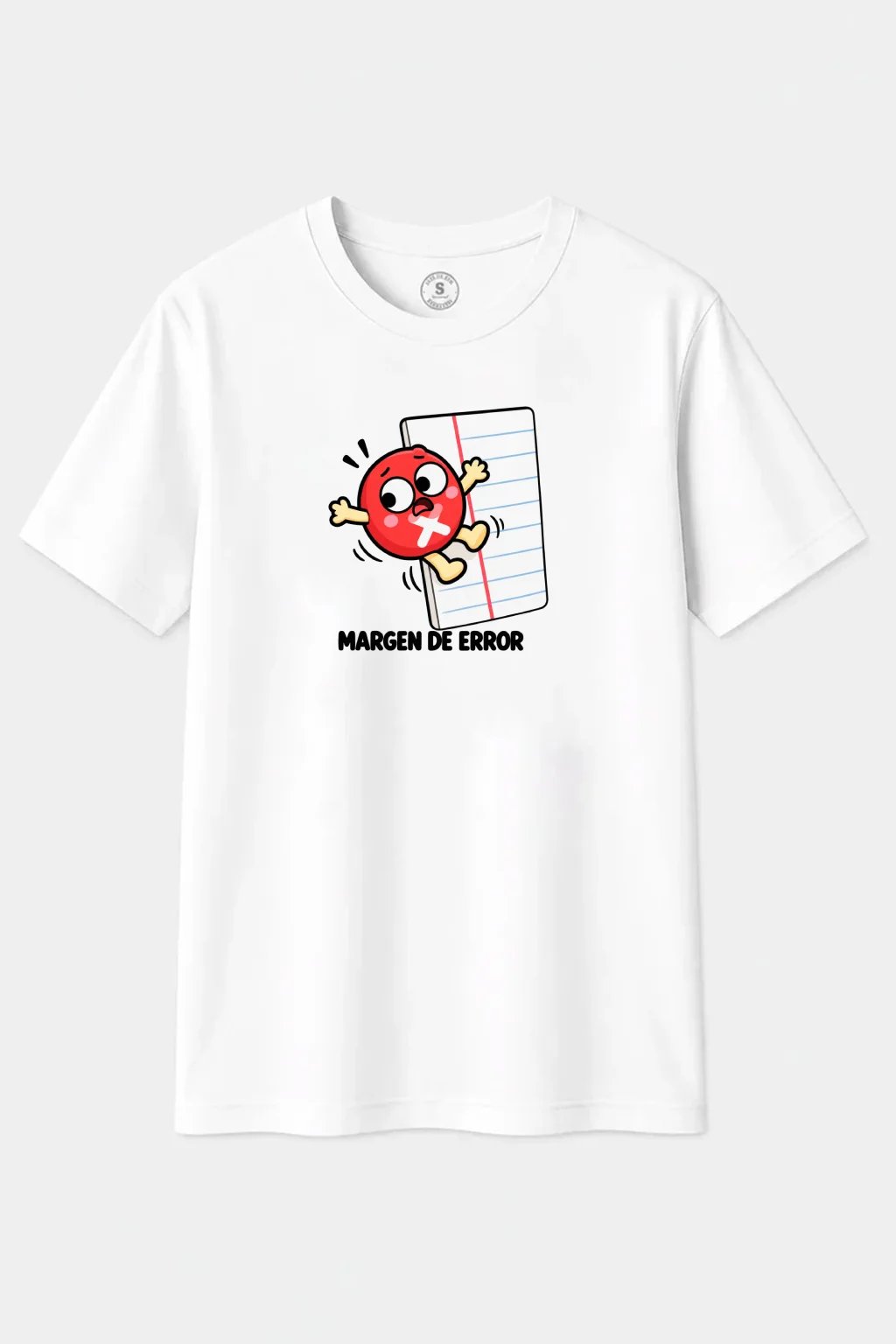 Camiseta Margen de Error – Diseño Divertido con Juego de Palabras - imagen 1