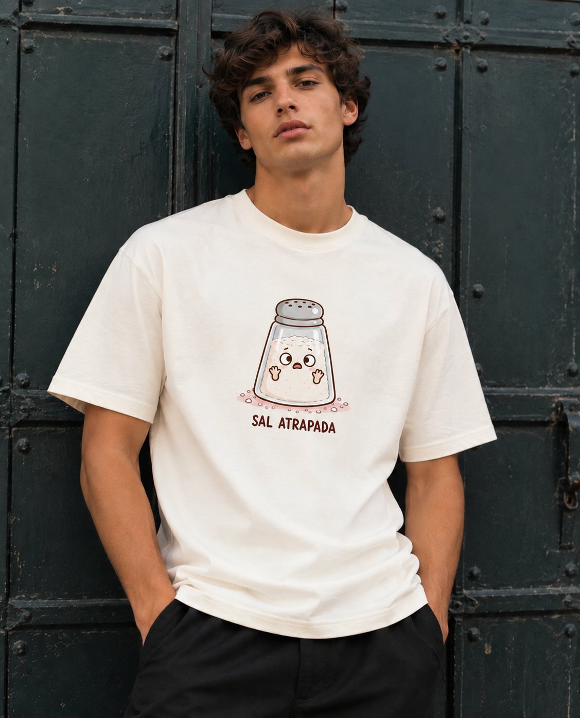 Camiseta Sal Atrapada – Humor con Mucha Sazón - imagen 3