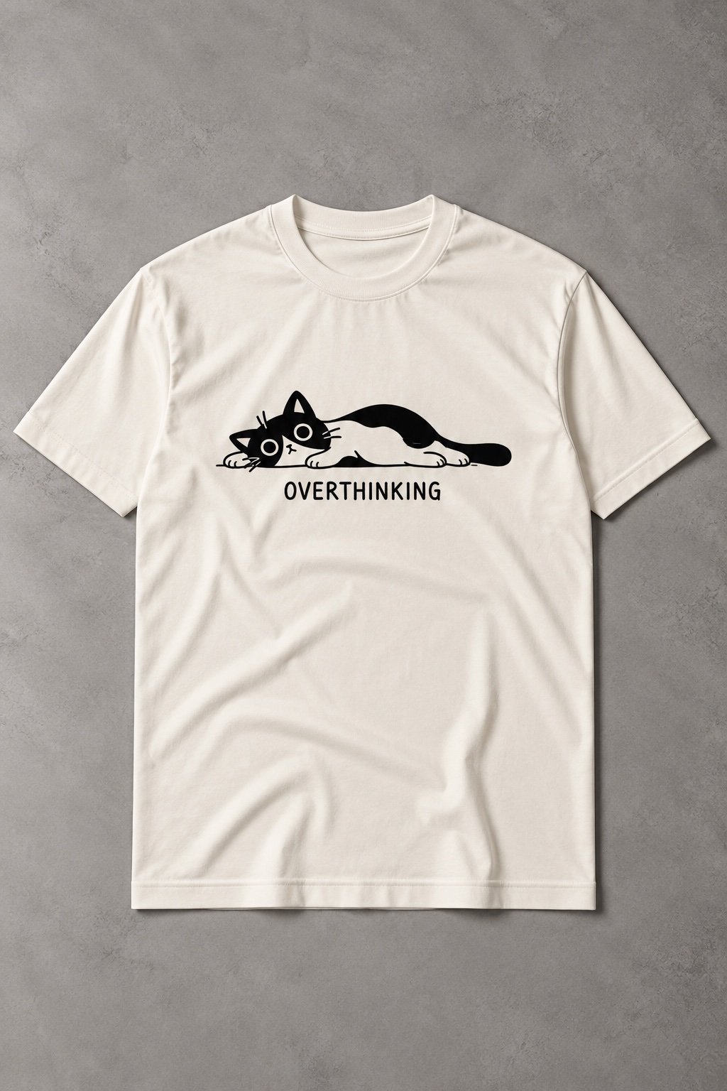 Camiseta Overthinking Cat - imagen 1