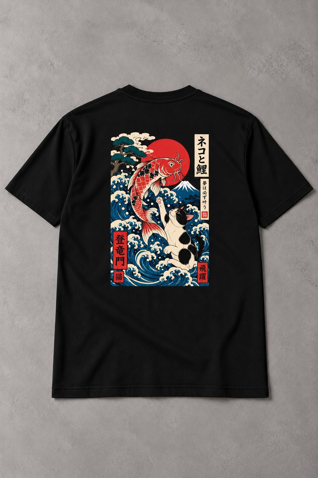 Camiseta Gato Koi Japonés – Neko & Koi - imagen 1