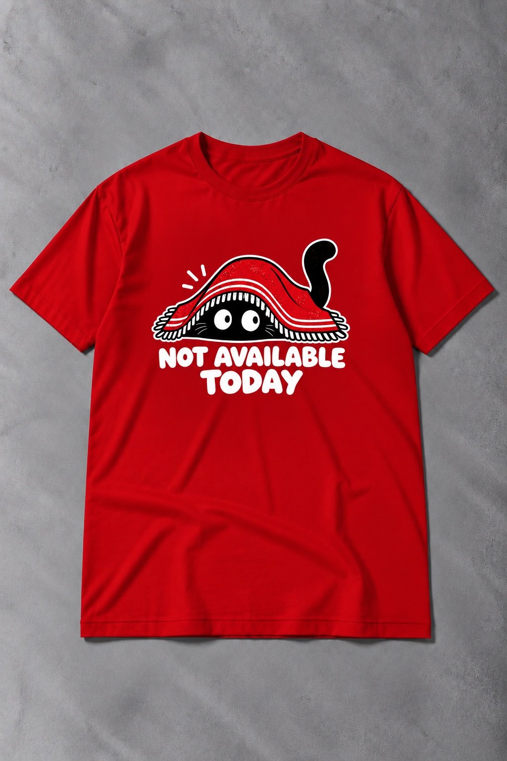 Camiseta de Gato Not Available Today – Humor Felino - imagen 1