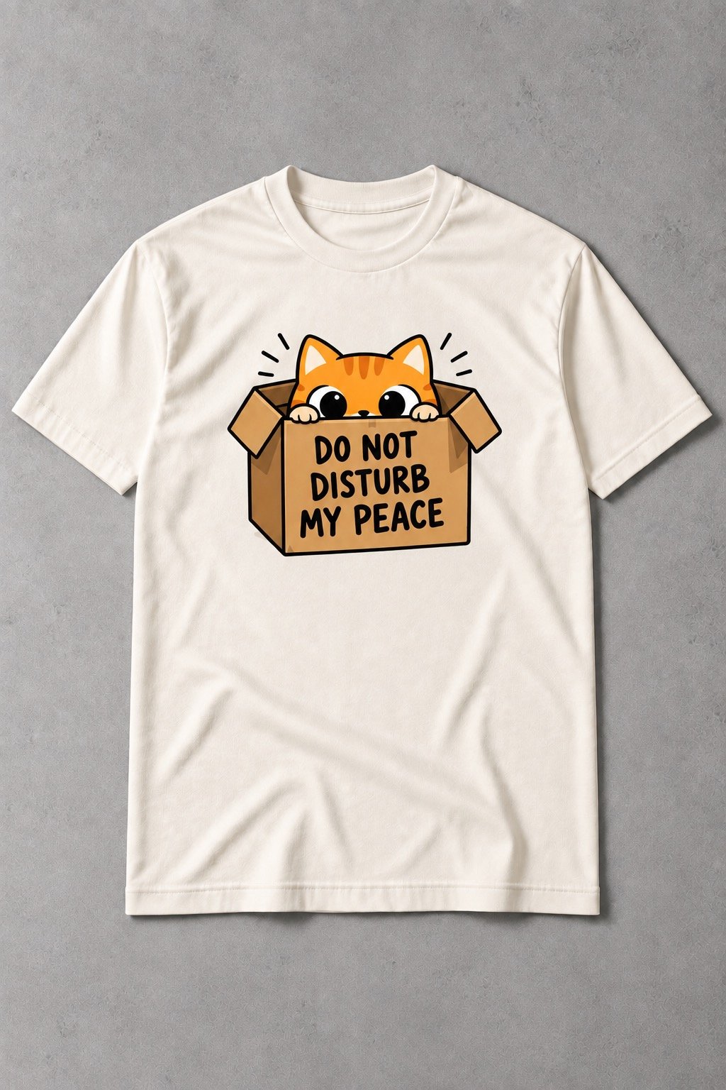 Camiseta de Gato Do Not Disturb My Peace – Humor Felino - imagen 1