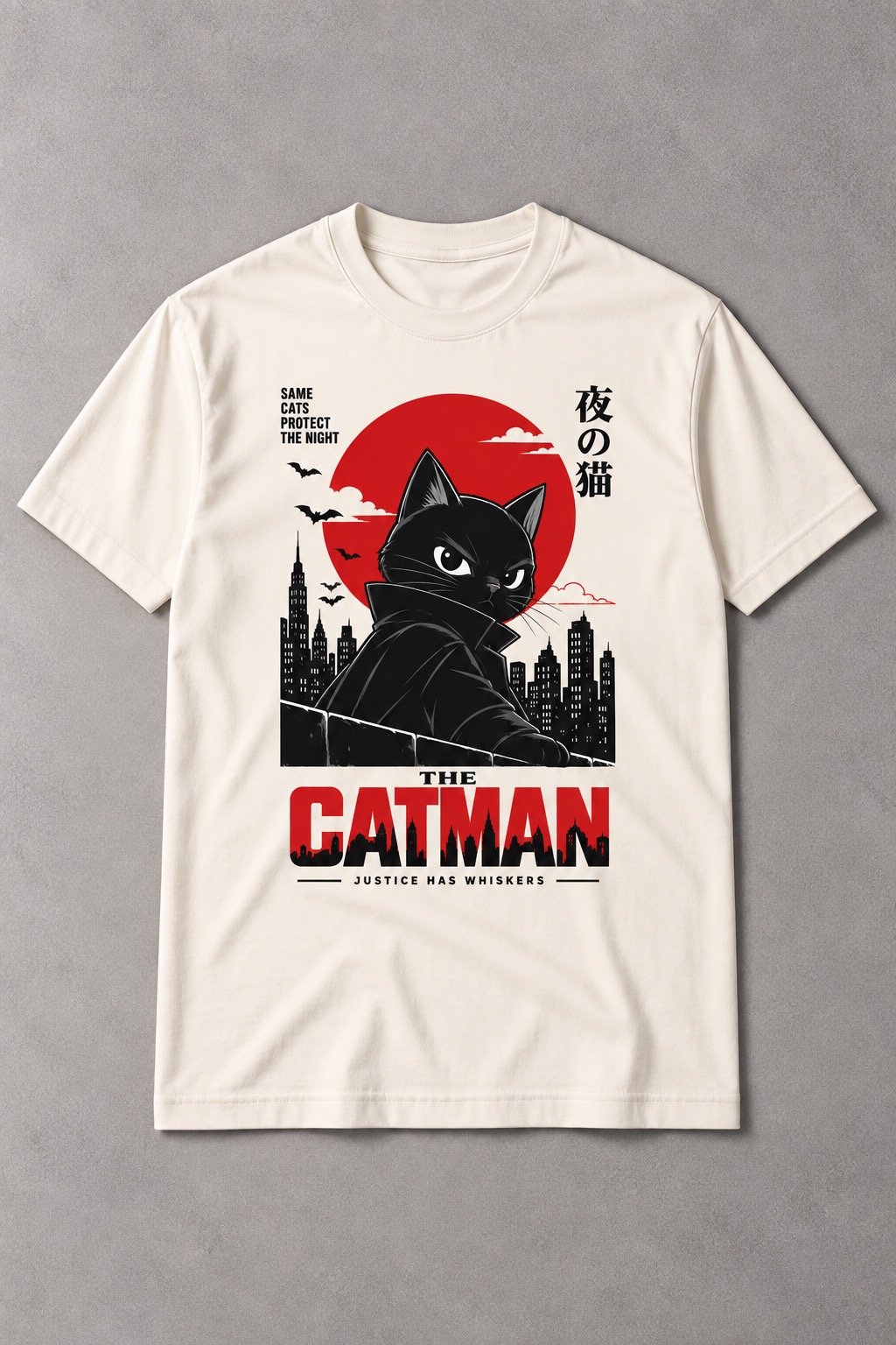 Camiseta de Gato The Catman – Justice Has Whiskers - imagen 1