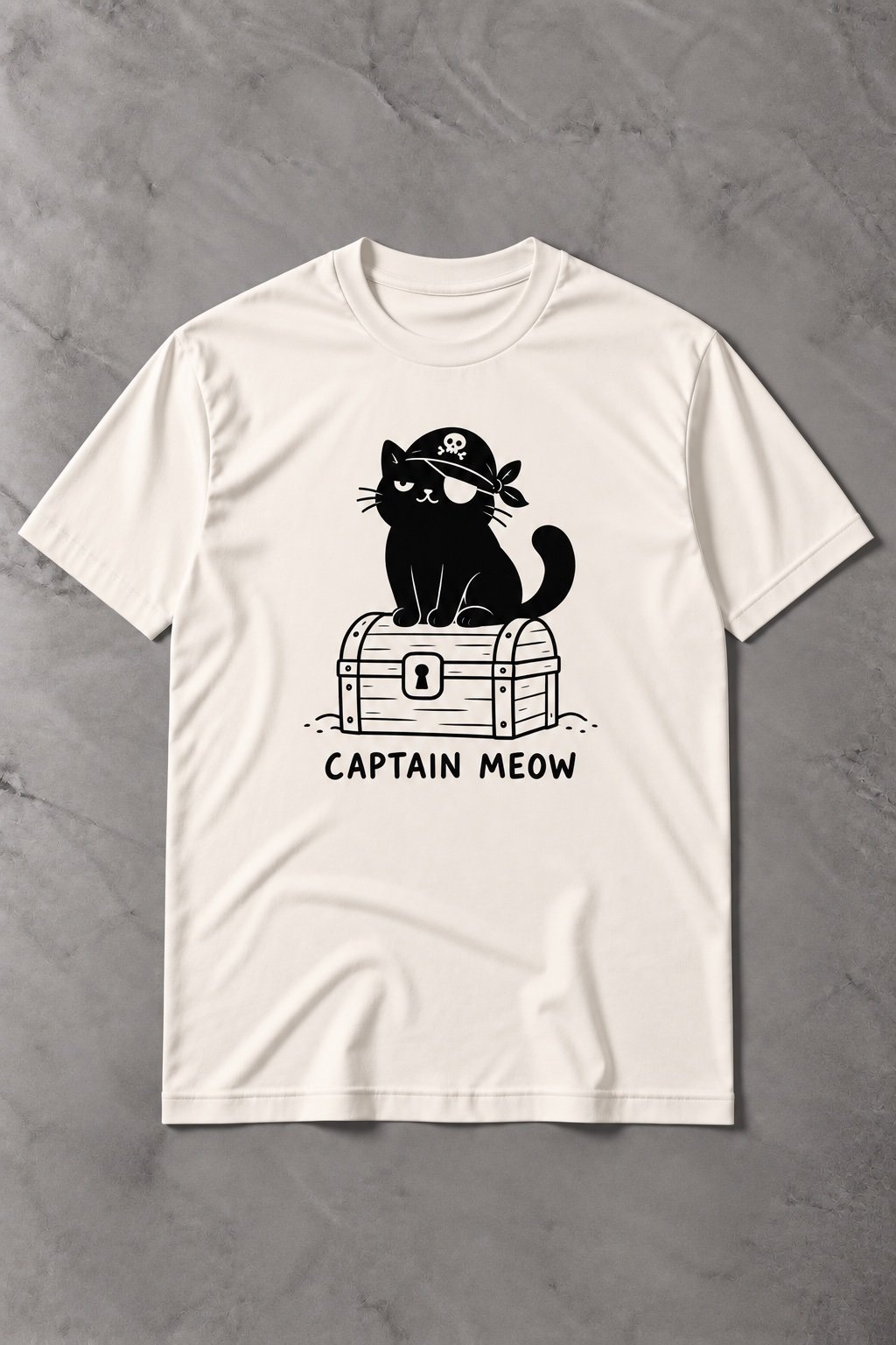 Camiseta de Gato Captain Meow – El Pirata más Felino - imagen 1