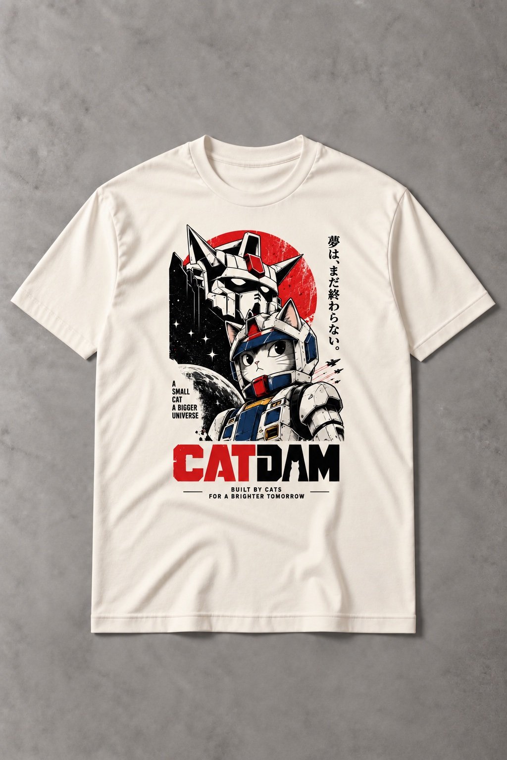 Camiseta de Gato CATDAM – Mecha Cat del Espacio - imagen 1
