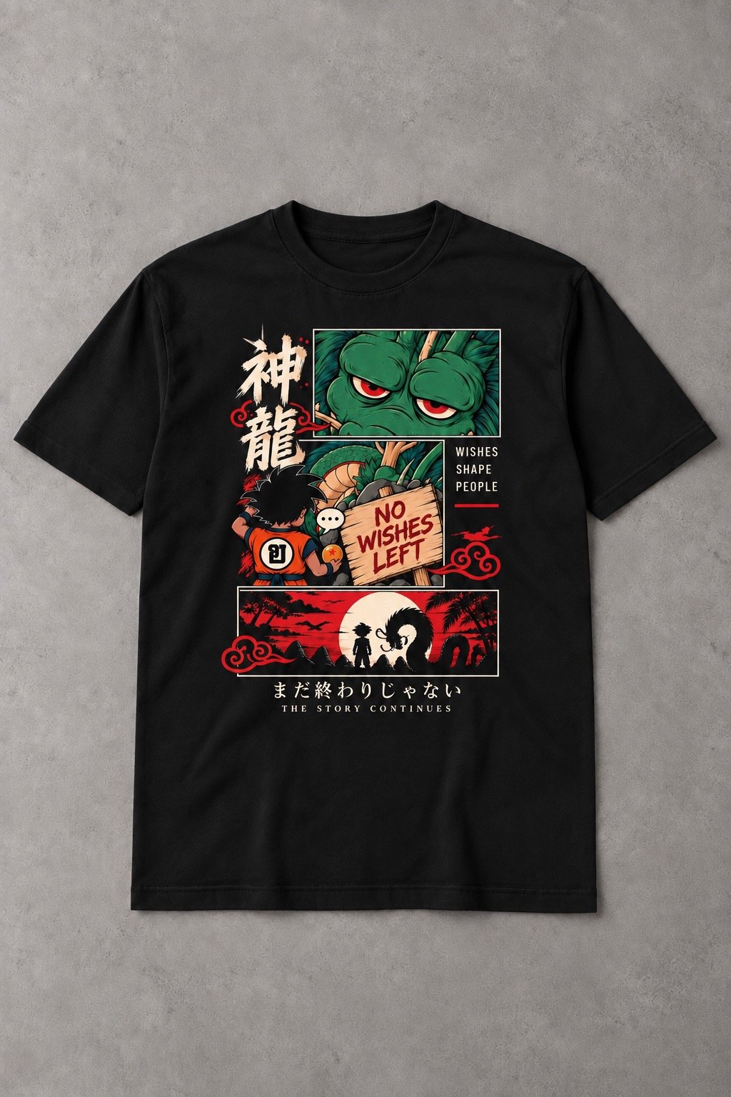 No Wishes Left – Camiseta Manga del Dragón - imagen 1